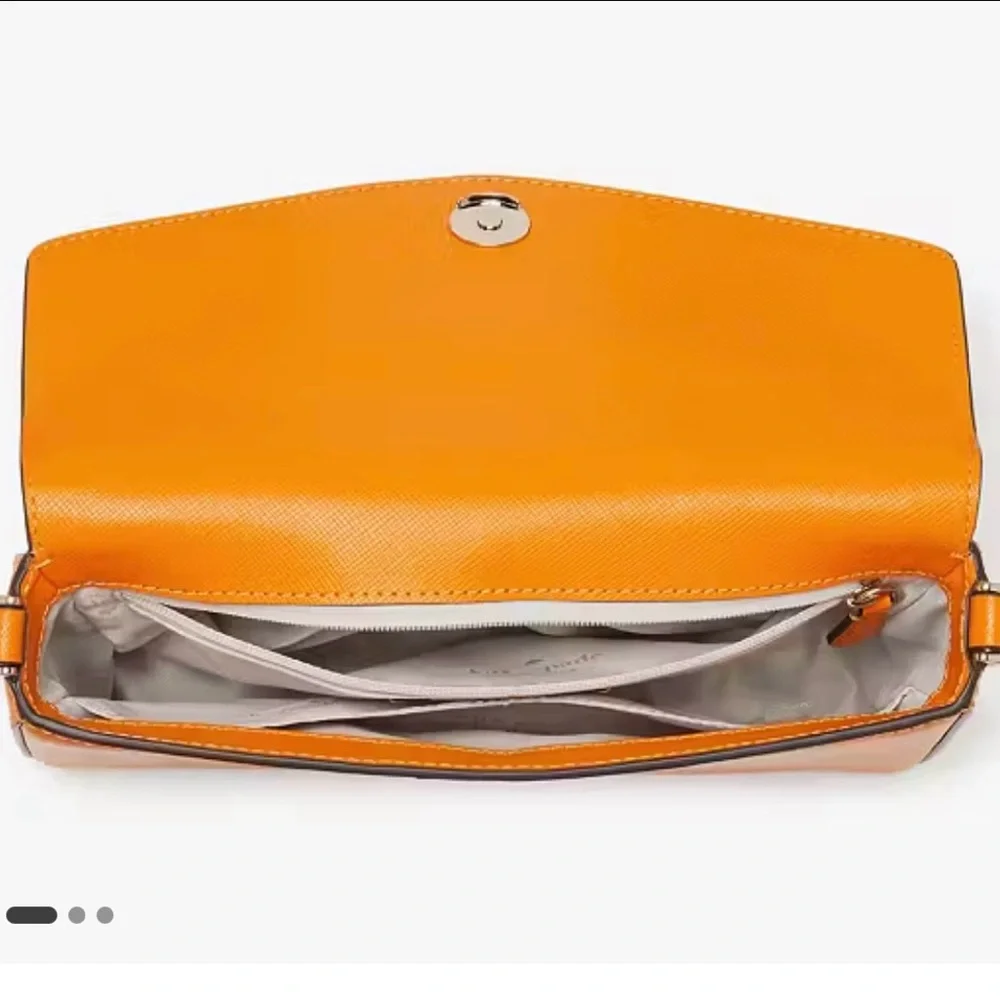 Kate Spade NY Sadie Envelope Crossbody in Turmeric Root Bright Orange K7338